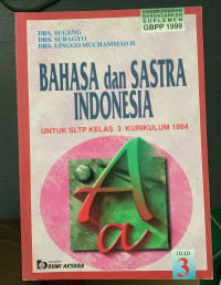 BAHASA dan SASTRA INDONESIA