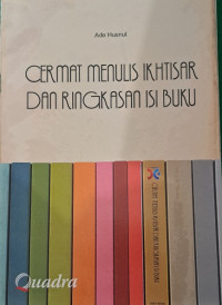 Cermat menulis ikhtisar dan ringkasan isi buku